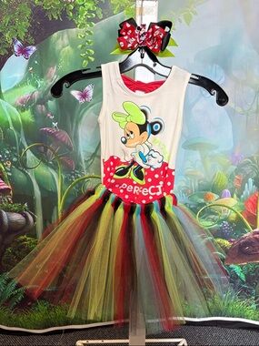 Minnie Mouse Shirt and Short with Tulle Skirt for Kids